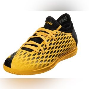 Puma Future IT Jr Indoor Soccer Shoe Ultra Yellow Size 4.5